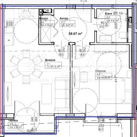 1 bedroom Oborishte, Sofia